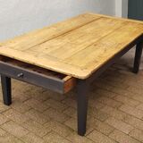 Rustic farm table with a drawer  30
