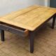 Rustic farm table with a drawer  30