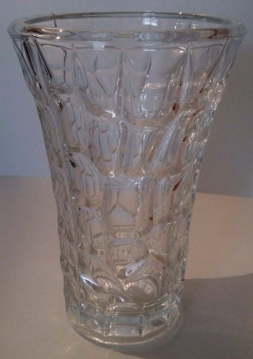 Vintage glass vase 70s