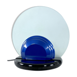 Mid-Century Gong table lamp in marble and glass by Bruno Gecchelin for Skipper. Italy 1981