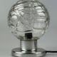 60s 70s table lamp bedside lamp chrome Doria glass space age design