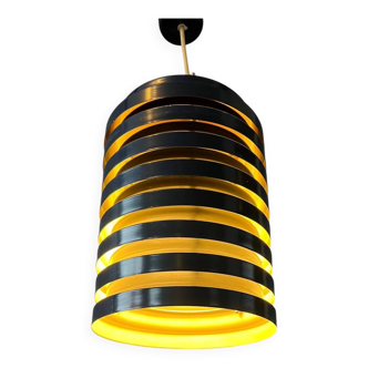 Vintage blue Danish mid-century pendant lamp