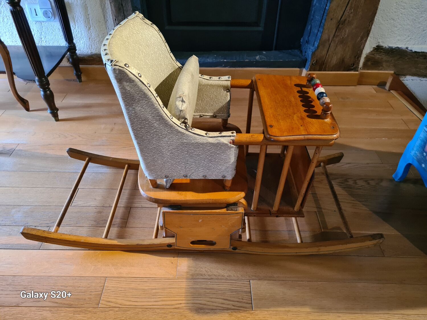 Antique baby high chair