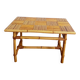 Bamboo coffee table in Audoux Minet vintage style from the 1960s.
