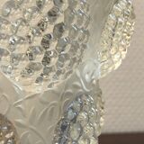 Vintage Verlys glass vase with cabochons