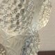 Vintage Verlys glass vase with cabochons