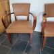 Pair of skai bridge armchairs
