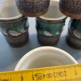 Set of 6 Strehla Keramik cups