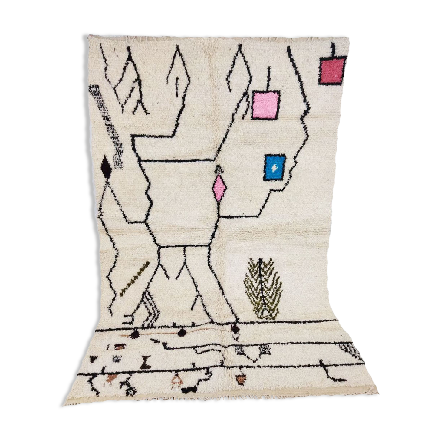 Moroccan Berber Carpet 244x164cm