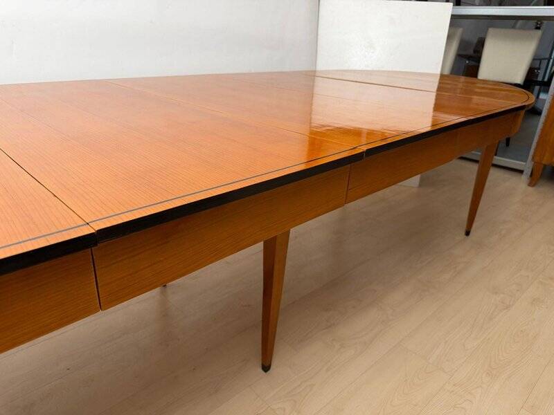 Extendable Biedermeier table in cherry wood, South Germany, 1880