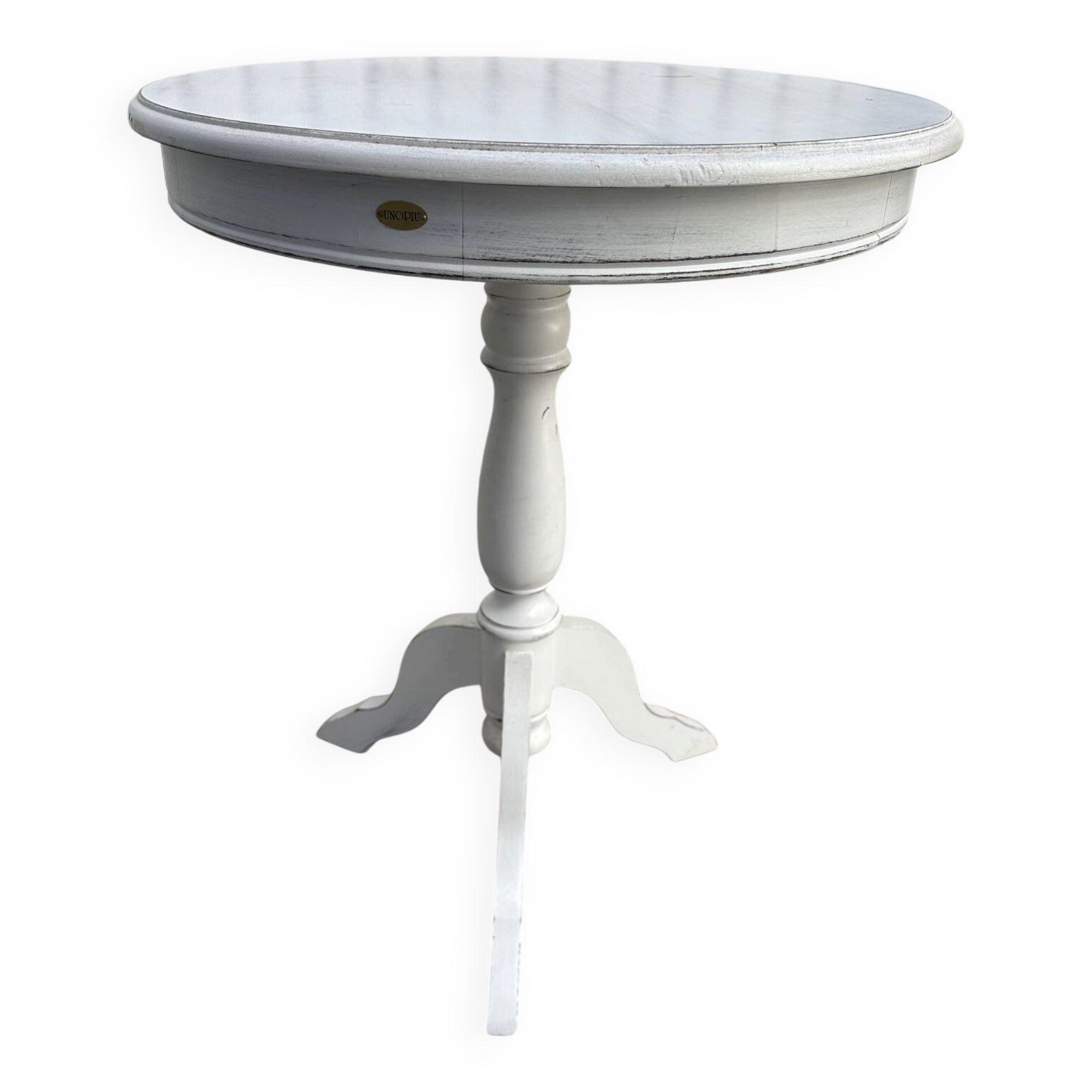 Unopiù white round table – indoor/outdoor – Ø60 cm