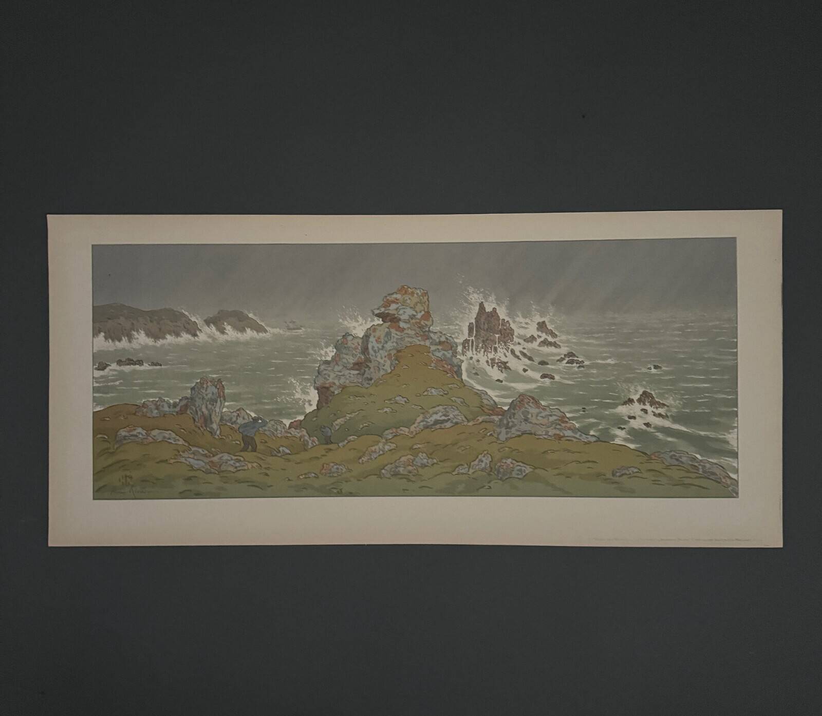 Lithograph by Henri Rivière The Magic of the Hours - The Storm