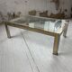 Brass chrome coffee table