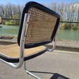 Marcel Breuer B32 chair in original cane signed Italy