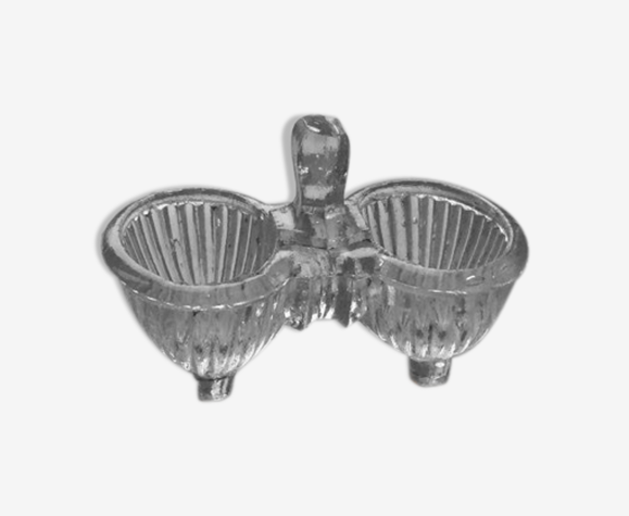 Salière poivrière en verre
