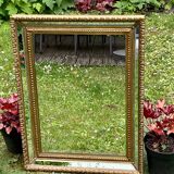 Miroir à parecloses - Bois doré - Style Louis XVI- Très bon état