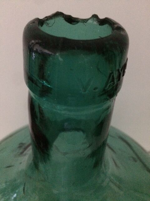 A very nice blue green about 15 l demijohn