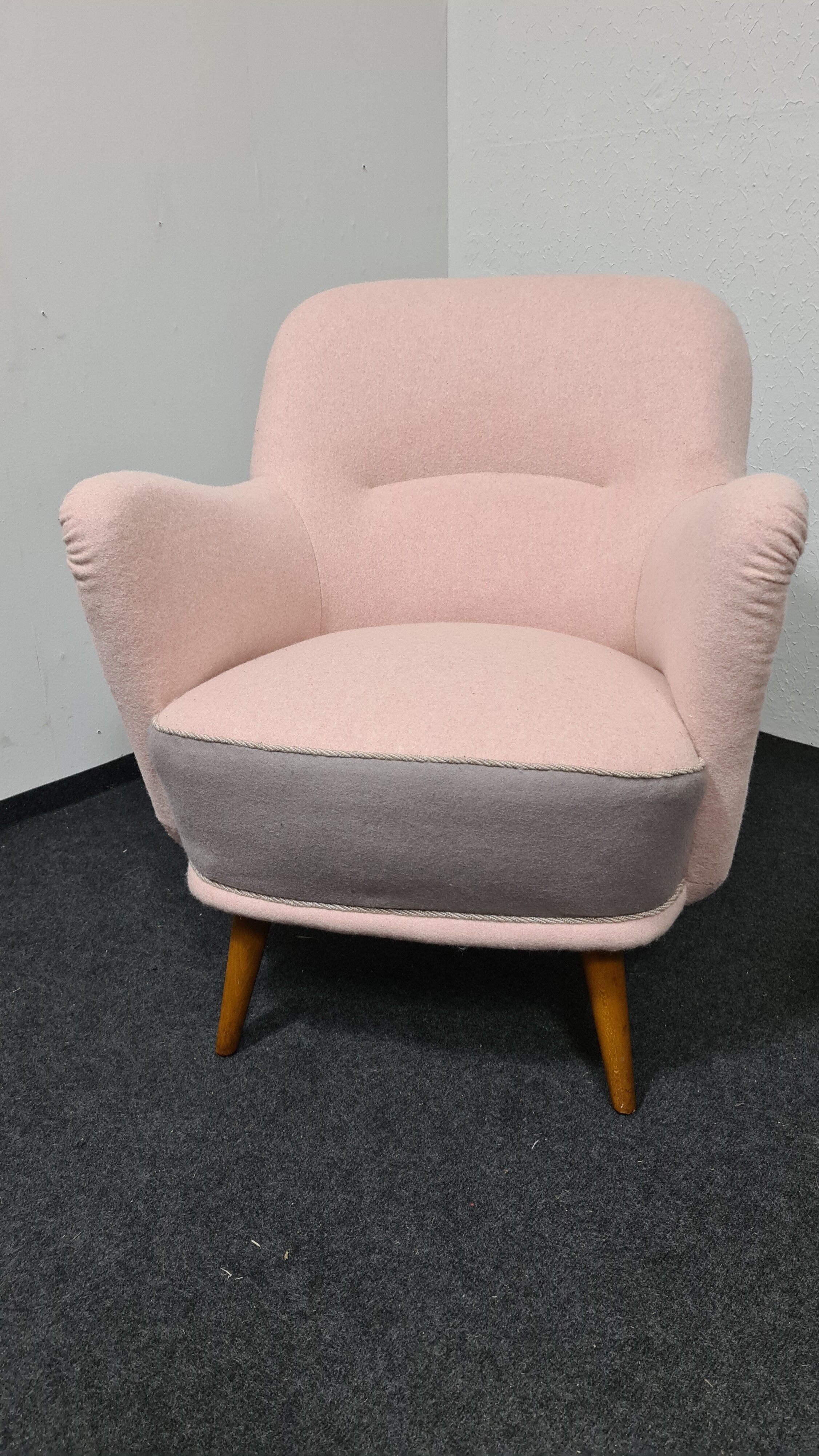 One vintage 50s lounge chair by bergmann gestelle