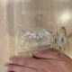 Set de 2 verres à vin en verre gravé