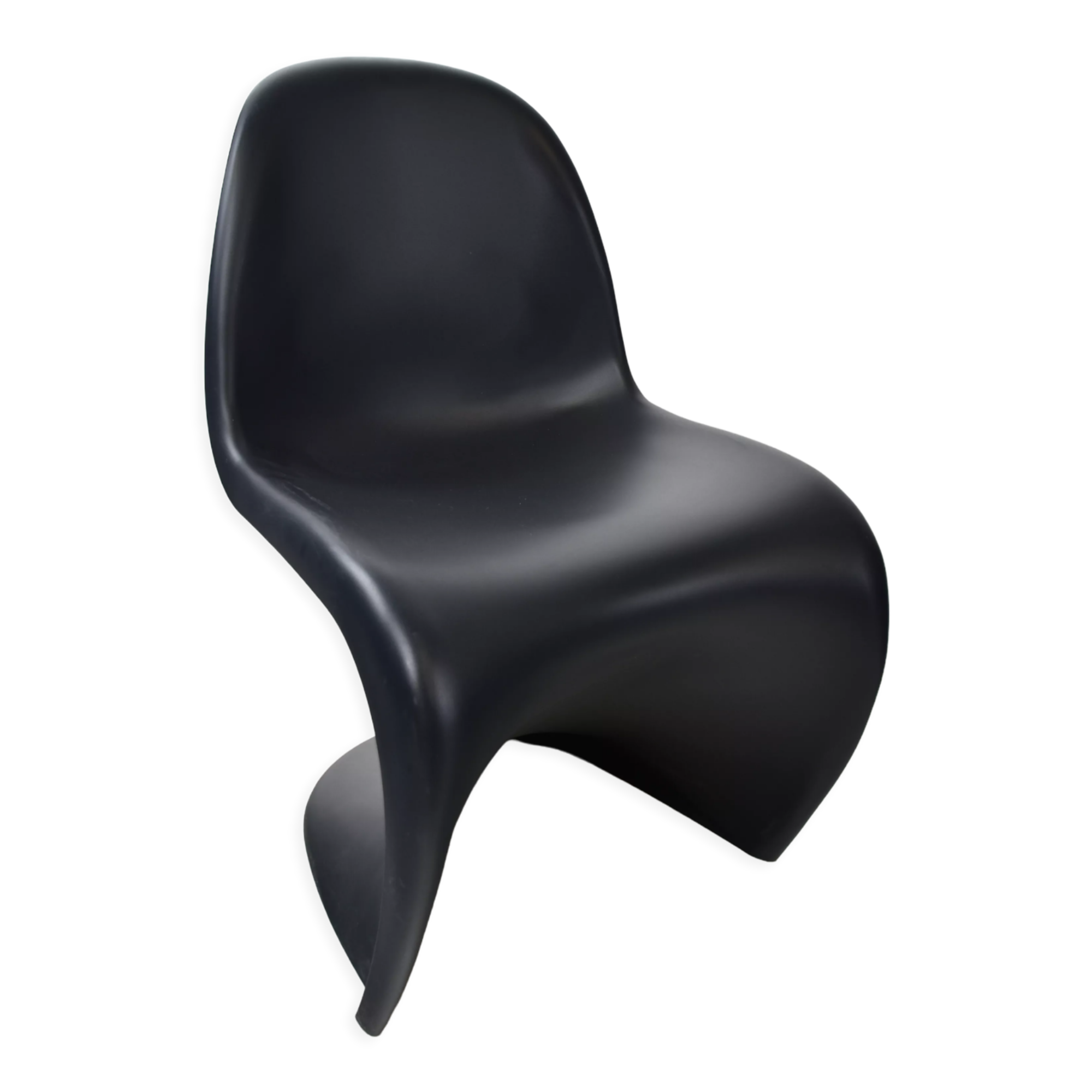 Black panton dining chairs, set of 8