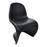 Black panton dining chairs, set of 8