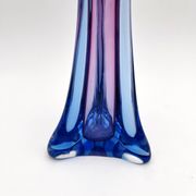 Vase Sommerso Murano violet et bleu