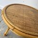 Italian Vintage Bamboo & Rattan Coffee / Occasional Table  c 1960/70s