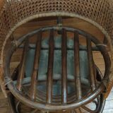 Large Armchair Peacock Emmanuelle/vintage rattan