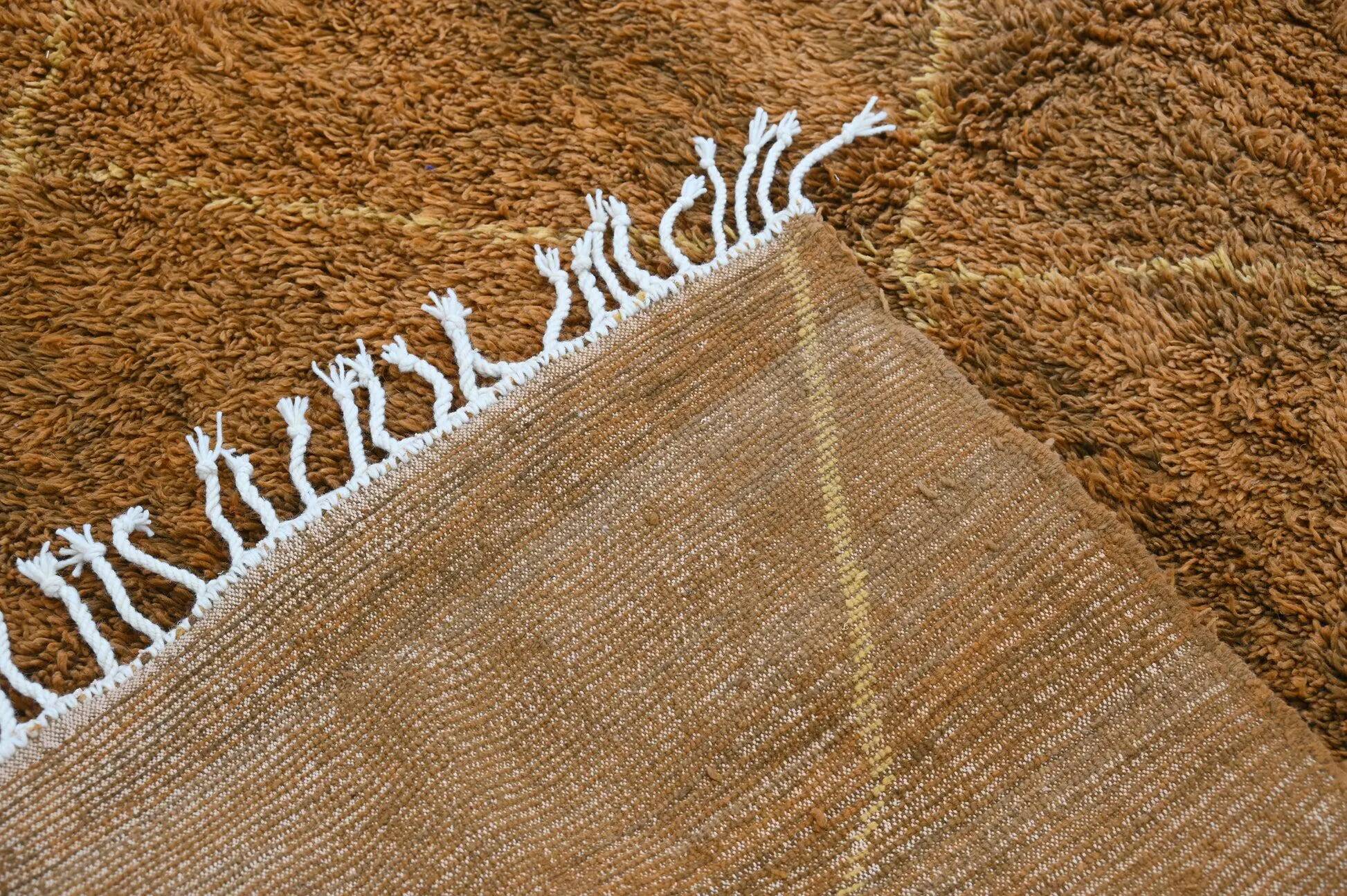 Handmade Moroccan rug, natural wool, 2.5x1.5 m.