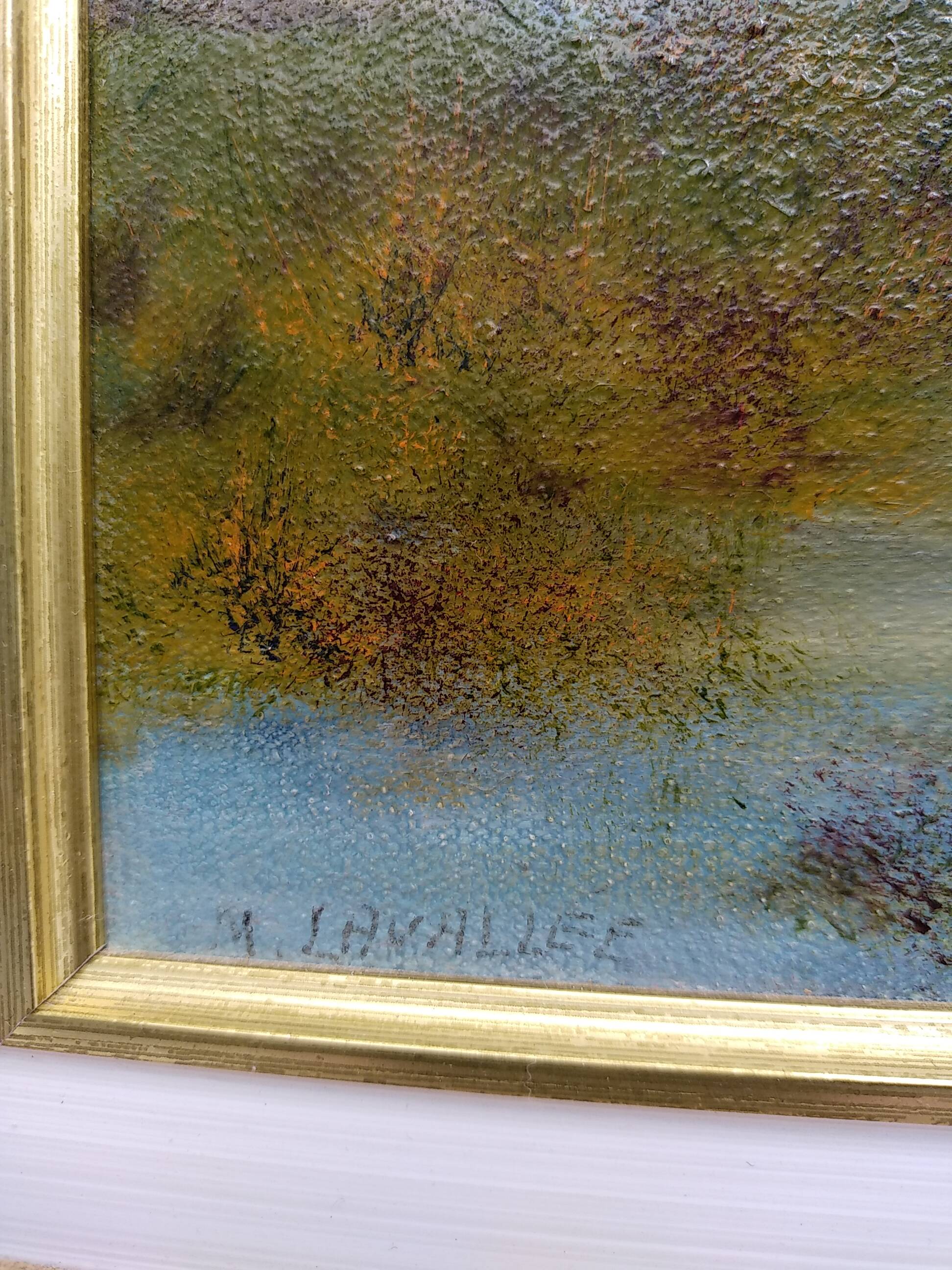 Oil on canvas . Boat cemetery. Finistère.