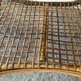 Vintage coffee table from the 50s in rattan