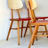 Dining Red Chairs by TON, 1960’