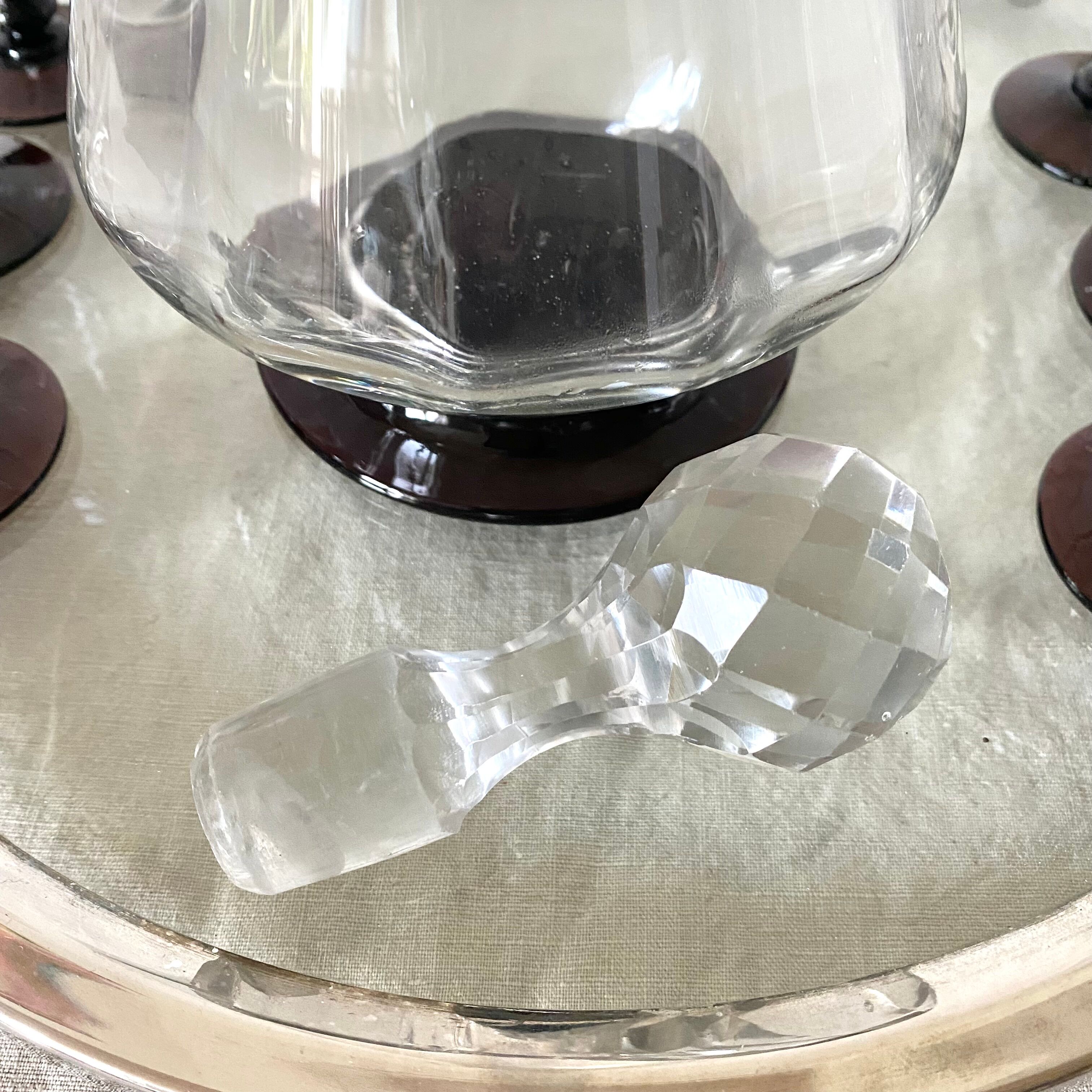 Carafe Vallerysthal and its 6 glasses