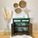 Rattan chest of drawers 70s