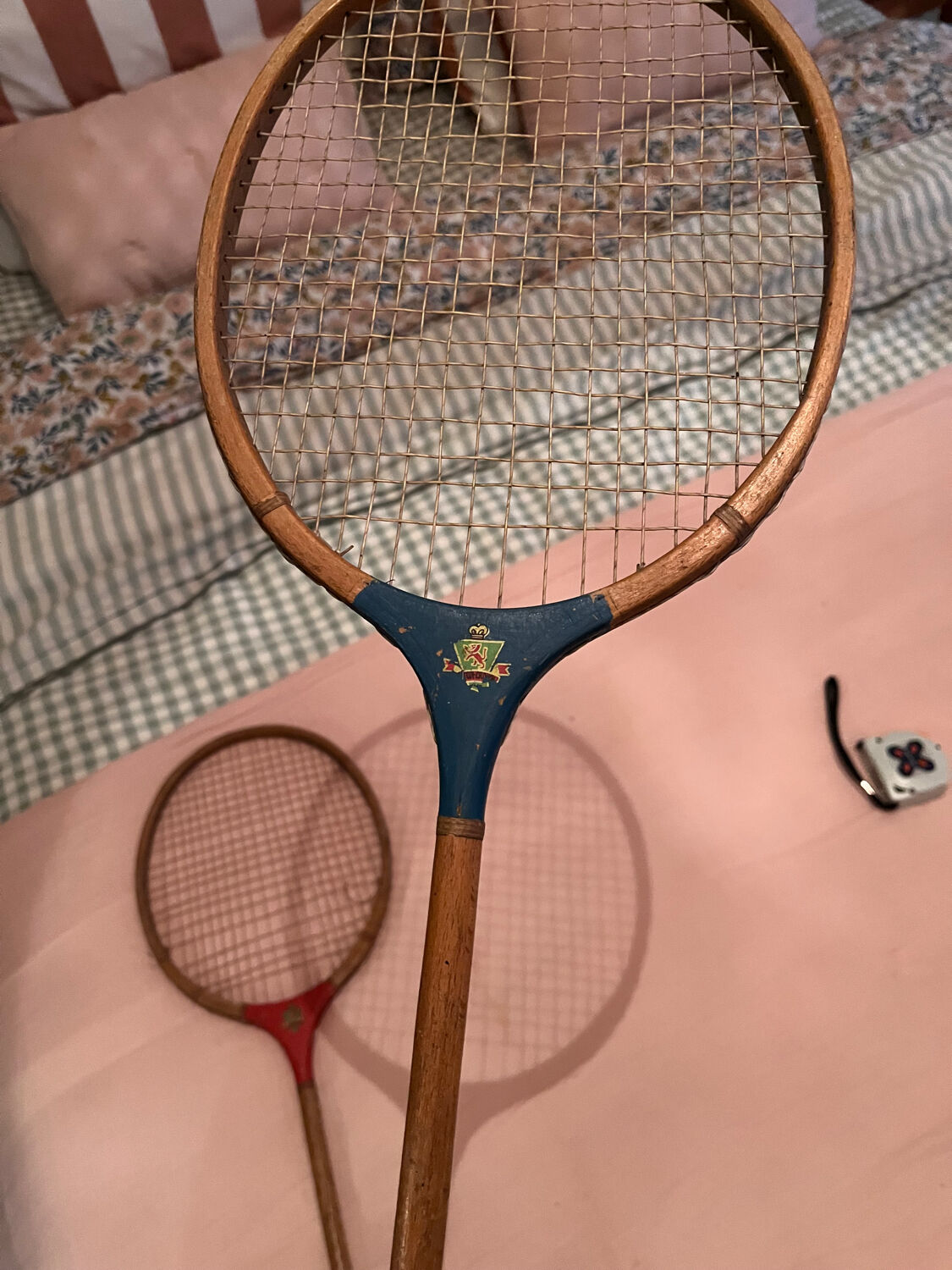 Raquettes vintage décoration