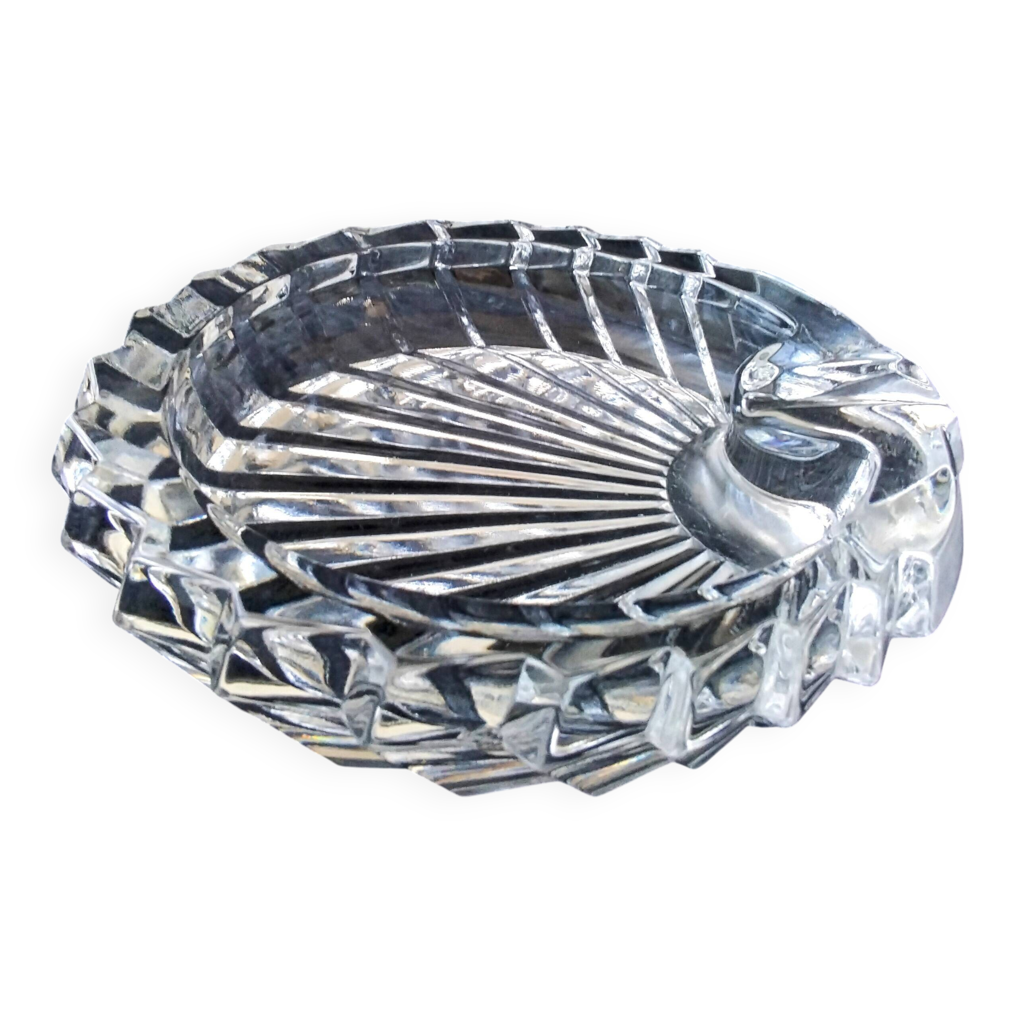 Crystal trinket tray, ashtray