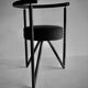 Philippe Starck , black metal chairs "Miss Dorn" / DISFORM /1981