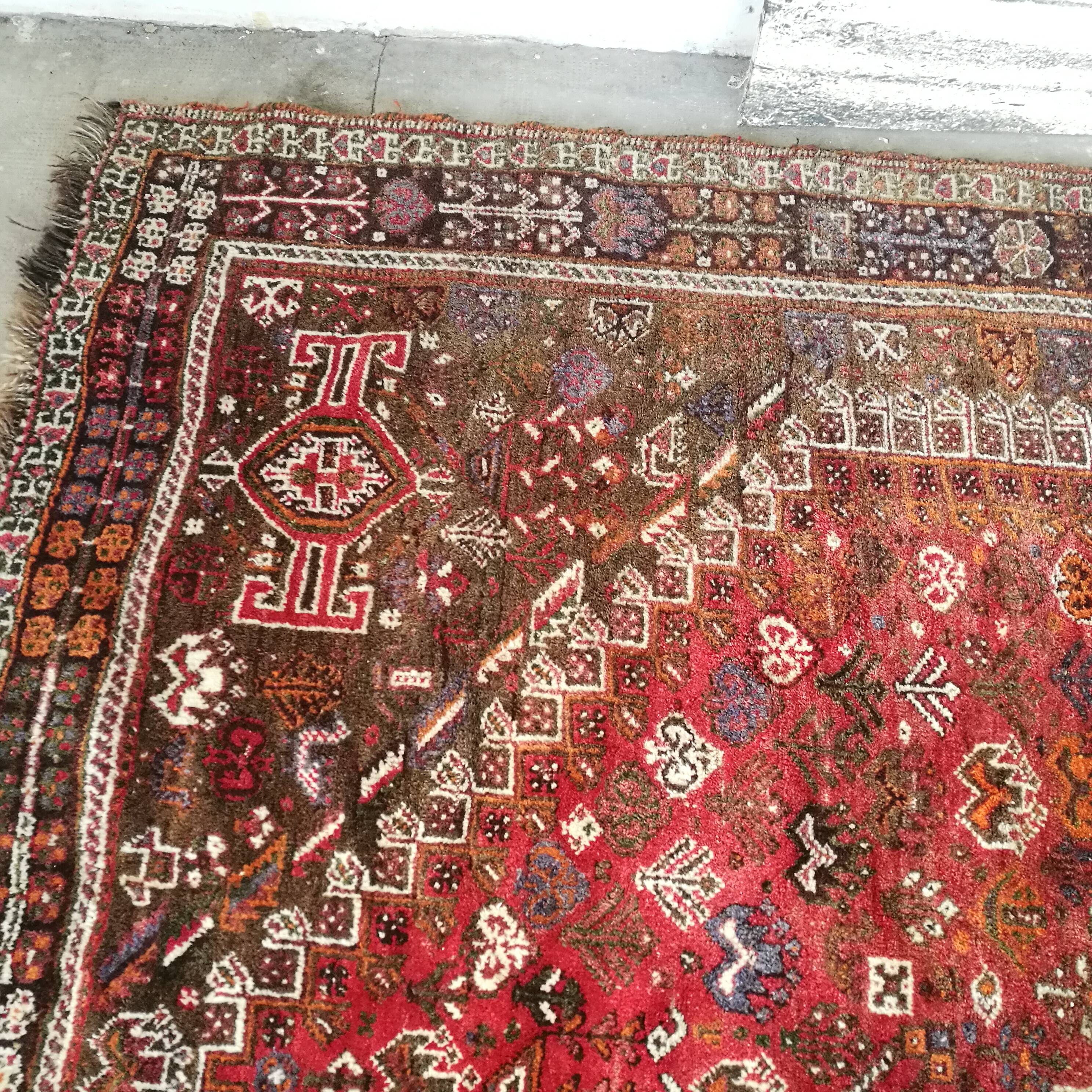 Ancient Persian rug, 285/215 cm, handmade.