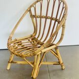 Fauteuil enfant en rotin