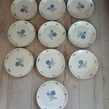 10 assiettes plates anglaises BILTONS