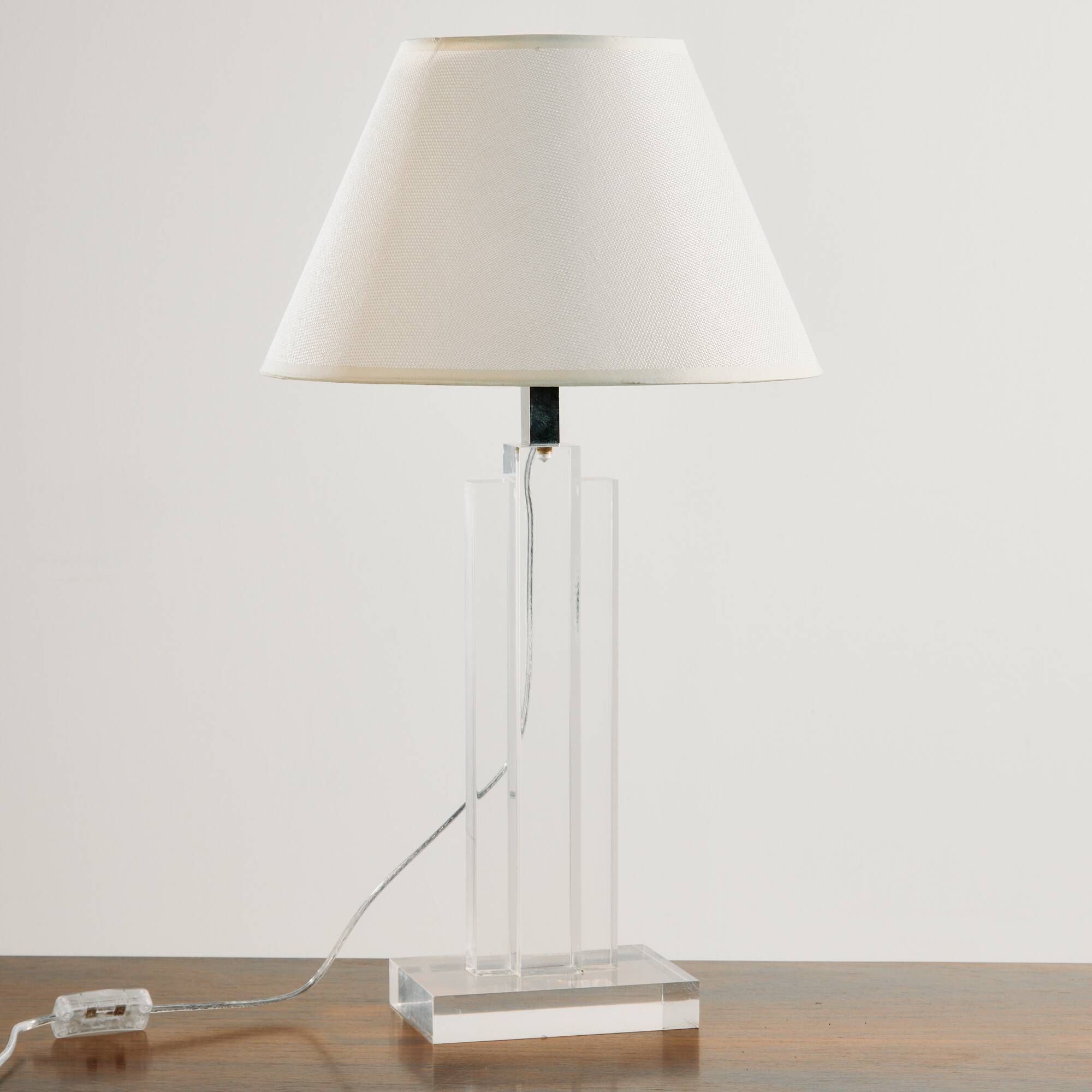 Lampe de table en plexiglas, lot de 2