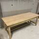 Large farmhouse table in solid wood – sturdy and welcoming