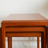 Mid-Century Danish Teak Nesting Tables by Johannes Andersen for CFC Silkeborg