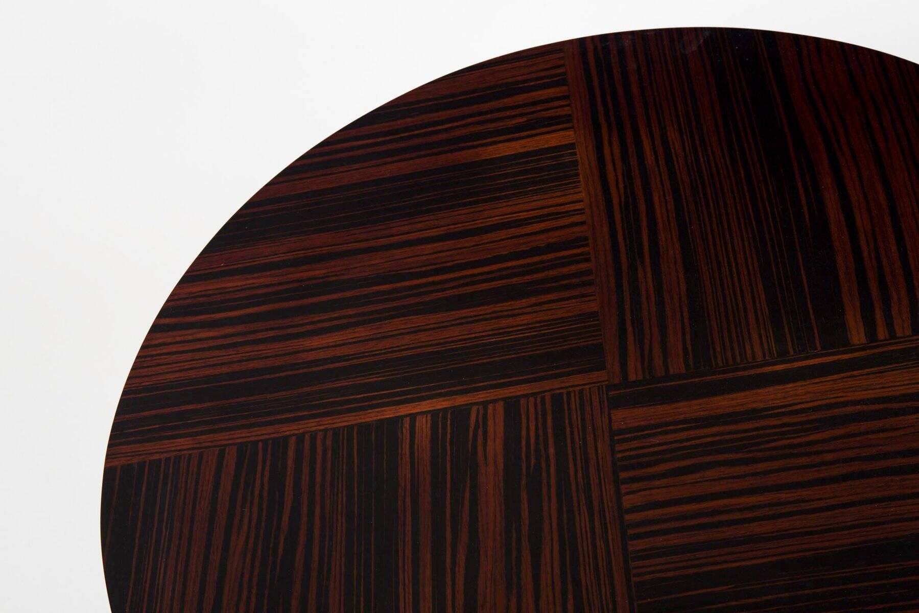 Bauhaus Coffee Table in Chrome and Macassar from Kovona, 1950s