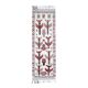 Vintage Turkish Oushak Handmade Wool Cotton White Runner Rug 111x343