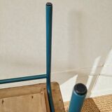 Pair of vintage wood and metal bedside tables