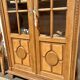 Vitrine art déco bois brut