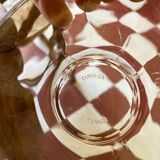 Lot de tasses à café en verre fumé « fleurs »