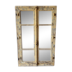 Ancien miroir industriel en bois - Début XXᵉ siècl