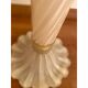 1990s Italian Venetian White and Gold Murano Glass Style Coffee Table
